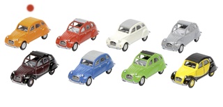 CITROËN 2CV ORANGE 1/87