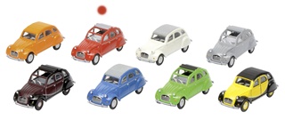 CITROËN 2CV ROUGE 1/87