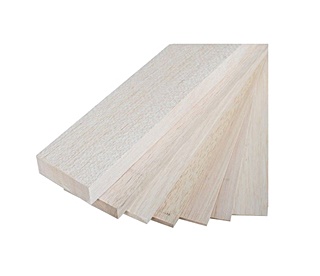 7 PLANCHETTES DE BALSA 200MM