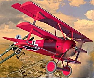 FOKKER DR1 BARON ROUGE EN COFFRET 1/28