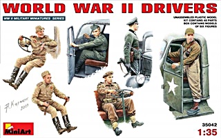 ALLEMAGNE + RUSSIE + US CONDUCTEURS WWII 1/35