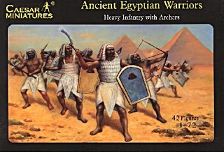 EGYPTIENS INFANTERIE ET ARCHERS 1/72