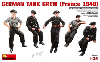 ALLEMAGNE EQUIPAGE DE CHAR WWII 1/35