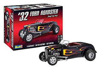 FORD 32 ROADSTER FLAMING 1/25