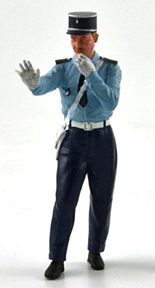 - 1/18 GENDARME AU SIFFLET FRANCAIS SIMON