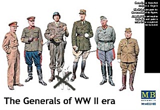 FRANCE ET AUTRES 6 GENERAUX WWII 1/35