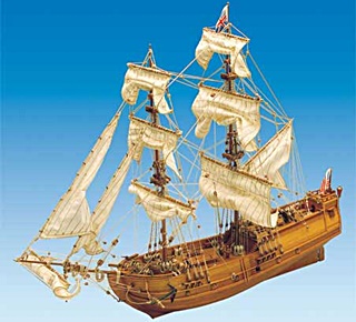 (3) BRIGANTINE GOLDEN STAR 1/150