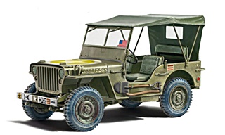 JEEP WILLYS MB 80 ANS 1/24