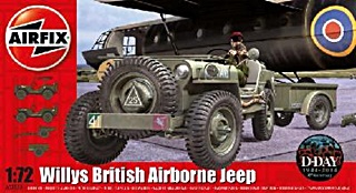 ANGLETERRE JEEP REMORQUE ET CANON AIRBORNE 1/72