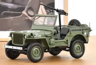 1/18 JEEP WILLYS D-DAY US ARMY 1944