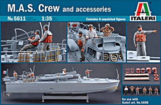 6 MARINS ITALIENS POUR VEDETTE MAS 568 1/35