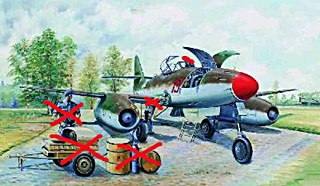 MESSERSCHMITT ME 262 A1A TRANSPARENTE 1/32