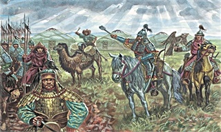 MONGOLES CAVALERIE 1/72