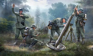 ALLEMAGNE MORTIER ET SERVANTS 1/72