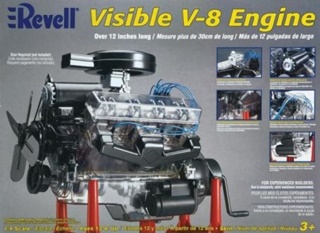 - MOTEUR V8 TRANSPARENT 1/4