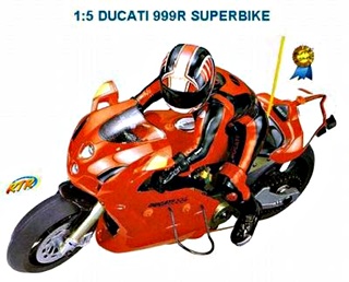 - MOTO DUCATI 999 1/5 RTR ELECTRIQUE