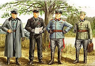 ALLEMAGNE OFFICIERS WWII 1/35