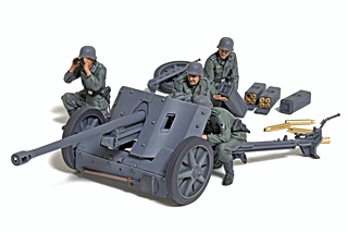 ALLEMAGNE CANON PAK 38 ET 4 SERVANTS 1/35
