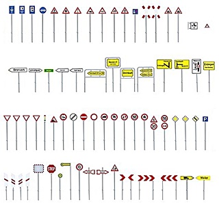 JEU DE PANNEAUX ROUTIERS  HO
