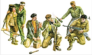 FRANCE 6 PARTISANS RESISTANTS 1/35