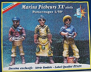 - 3 FIGURINES PECHEURS 1/50