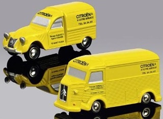 CITROËN 2CV F4 + HY SERVICE CITROEN 1/87