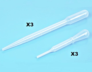 6 PIPETTES PEINTURE ET DILUANT