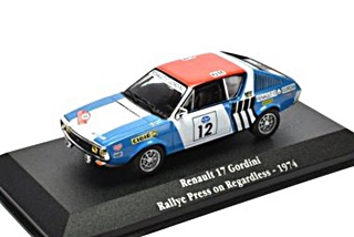 RENAULT 17 GORDINI RALLYE PRESS 1974 1/43