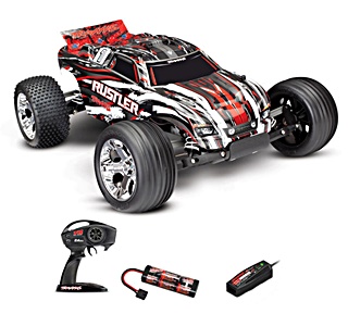 TRUGGY RUSTLER 2WD PACK NIMH + CHARGEUR 1/10