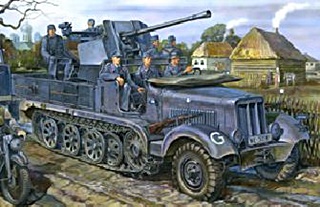 ALLEMAGNE SDKFZ 6/2 + FLAK 36 1/35