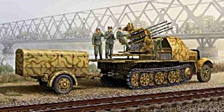 ALLEMAGNE SDKFZ 7/1 FLACK 38 ET REMORQUE 1/35