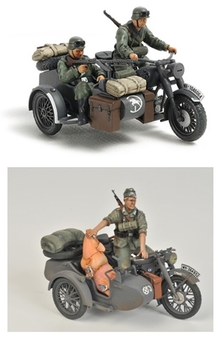 ALLEMAGNE SIDECAR R12 2 VERSIONS 1/35