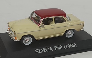 SIMCA P60 BEIGE/ROUGE 1960 1/43