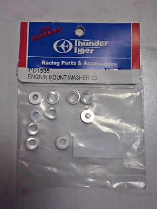 THUNDER TIGER RONDELLES CREUSES POUR VIS MOTEUR EB4 PD1938