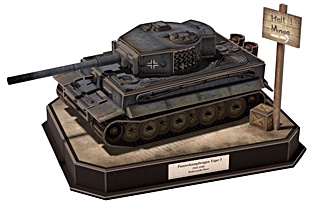 TIGRE 1 3D CARTON 1/35