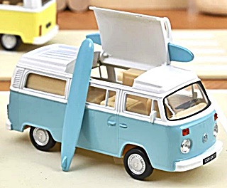 VOLKSWAGEN T2B BLANC/BLEU 1973 1/43