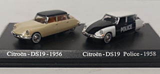 CITRON DS19 CIVILE ET POLICE 1/87