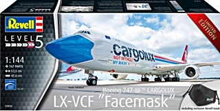 BOEING 747-8F FACEMASK CARGOLUX 1/144