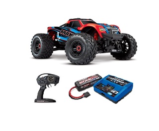 TRUCK MAXX 4WD ROUGE ET PACK 4S 1/10