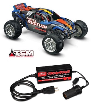 TRUGGY NITRO RUSTLER ORANGE BLEU 2WD