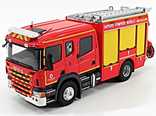 SCANIA DOUBLE CABINE FPT 57 POMPIERS 1/43