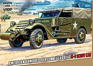 USA M3 SCOUT CAR 1/100