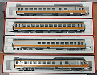 TURBOTRAIN COMPLET 4 BOITES 1/87