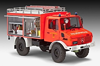 MERCEDES UNIMOG U1300L TLF POMPIERS 1/24