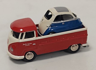 VOLKSWAGEN T1 PLATEAU ET BMW ISETTA 1/87